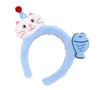 Elastisches Kinder Haarband mit Cartoon Katzen Fisch Muster, leichte, bequeme Stirnbänder für tägliche Spielanlässe, Kinder Katzen Haar Accessoires