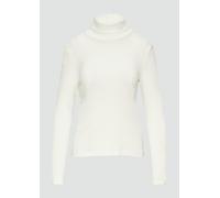 Elastisches Langarmshirt mit Rollkragen 46 creme 2150571.0210.46