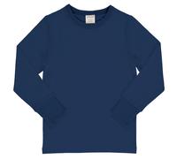 Elastisches Langarmshirt uni blau 104/110