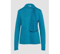 Elastisches Longsleeve aus Modalmix mit Knotendetail 32 Blau 2156433.6469.32