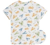 Elastisches Shirt kurzarm Hummer Krebs creme 56