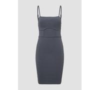 Elastisches Spaghettiträger-Kleid mit Nahtdetails | QS x Vanessa Mai XL grau 2173751.9825.XL