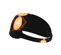 Elastisches Sport-Stirnband, Haarband mit Aufschrift "YYHWHJDE Little Monkey on the Phone", für Damen und Herren