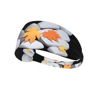 Elastisches Sport-Stirnband, Haarband, YYHWHJDE Ahornblätter unter den Felsen, Sportband für Damen, Herren