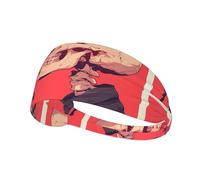 Elastisches Sport-Stirnband, Haarband, YYHWHJDE Dorn, Rose und Skelett, für Damen, Herren