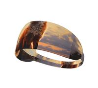 Elastisches Sport-Stirnband, Haarband, YYHWHJDE Schneefuchs auf dem Hügel, schnell trocknend, Feuchtigkeitstransport