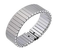 Elastisches Uhrenarmband aus Edelstahl, dehnbares Uhrenarmband, 14 mm, 16 mm, 18 mm, 20 mm, 22 mm, Uhrenarmband for Herren und Damen, einziehbares Uhrenarmband aus Metall, Uhrenzubehör(Silver-20mm,S-1