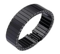 Elastisches Uhrenarmband aus Edelstahl, dehnbares Uhrenarmband, 14 mm, 16 mm, 18 mm, 20 mm, 22 mm, Uhrenarmband for Herren und Damen, einziehbares Uhrenarmband aus Metall, Uhrenzubehör(Black-22mm,S-13
