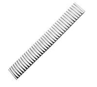 Elastisches Uhrenarmband Edelstahl Dehnbares Metall Uhrband Für Herren Damen Sport Ersatzarmband 12 14 16 18 20 22 Mm(Silver,14mm)