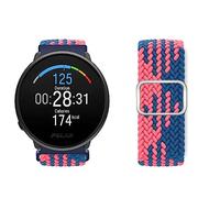 Elastizität Nylon Kompatible mit Polar Ignite 3/ Ignite 2/ Ignite/Polar Unite/Polar Pacer Armband für Männer und Frauen Weben Nylon-Clips aus rostfreiem Metall Schließe Armband für Polar Ignite 3