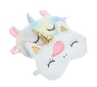 ELAYARD 2stücke Einhorn-augenmaske Aus Plüsch Schlafmaske Mit Lichtblockierung Augenabdeckung Für Frauen Zum Schlafen Bequeme Schlafmaske Aus Weichem Material