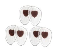 ELAYARD 3 Paare Vorfuß einlegesohlen aus Premium gel Hochelastisch Stoßdämpfend Rutschfest Schmerzlindernd Halbe Größenpads für High Heels und Schuhe Komfortable Druckentlastung Braun