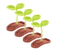 ELAYARD 4 Stck Teiliges Niedliche Sprout Haarklammern für Damen Handgefertigte Stabile Bohnenkeim haarclips mit Einzigartigem Dekorativem Design für Partys Hochzeiten und Alltag