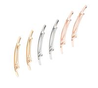 ELAYARD 6stücke Teiliges Damen-haarset Schlanker Langer Haarklammern Glatter Oberfläche in Gold Silber Und Roségold Elegante Haarspangen Für Mädchen Und Frauen Vielseitig Einsetzbar Für