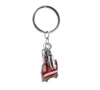 ELAYARD Feuerwehrmann Schlüsselanhänger aus Legierung mit Helm Feuerlöscher und Feuerwehrauto Anhänger Dekorativer Taschenanhänger und Rucksackanhänger Leicht und Tragbar als Geschenk