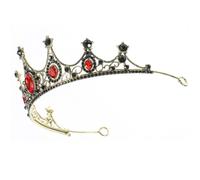 ELAYARD Kristallkronen Tiara Haarschmuck Barockkrone für Brautfrisur Hochzeit und Festzug 1 Stück Eleganter Hochzeitskopfschmuck