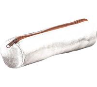 ELBA 100203583 Federmäppchen Form Rund, Leder 22 x Durchmesser 6 cm einfarbig , Sortiert