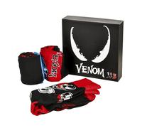Elbenwald 3er Socken Geschenkbox - verschiedene Motive wie Jurassic Park, Marvel, Star Wars Geschenkidee Unisex Mehrfarbig (DE/NL/SE/PL, Numerisch, 40, 46, Regular, Regular, Venom)