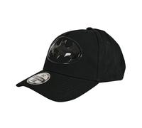 Elbenwald Basecap - Verschiedene Anime und Film Motive Druckknopflasche Mehrfarbig Baumwolle (DE/NL/SE/PL, Alphanumerisch, Einheitsgröße, Batman - Logo Schwarz)