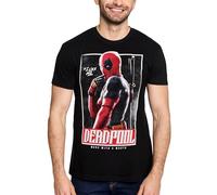 Elbenwald Deadpool 3 Shirt mit I Like Me Design für Herren Damen Unisex Baumwolle Schwarz - XL