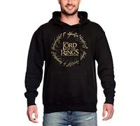 Elbenwald Der Herr der Ringe - Hoodie Verschiedene Designs wie Der Eine Ring & Karte von Mittelerde Schwarz (DE/NL/SE/PL, Alphanumerisch, M, Regular, Regular, Der Eine Ring)