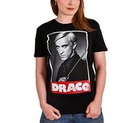 Elbenwald Harry Potter Draco Malfoy T-Shirt mit Schriftzug Slytherin Damen Herren Baumwolle - M