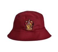 Elbenwald Harry Potter - Hut Gryffindor Wappen mit Wendemotiv beidseitig tragbar Rot Schwarz Einheitsgöße Baumwolle