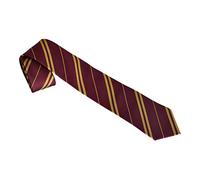 Elbenwald Harry Potter Krawatten im Gryffindor Design gestreift für Herren & Damen 135 cm in Geschenkbox rot