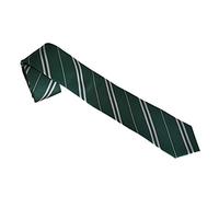 Elbenwald Harry Potter Krawatten im Slytherin Design gestreift für Herren & Damen 135 cm in Geschenkbox grün