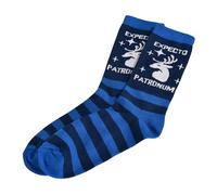 Elbenwald Harry Potter Socken Expecto Patronum für Herren Damen Unisex Baumwolle Blau - 36-39