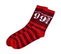 Elbenwald Harry Potter Socken Gleis 9 3/4 für Herren Damen Unisex Baumwolle Rot - 36-39