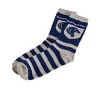 Elbenwald Harry Potter Socken Ravenclaw Wappen für Herren Damen Unisex Baumwolle Blau-Grau - 40-43