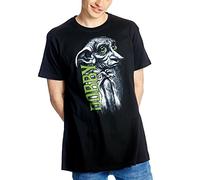 Elbenwald Harry Potter T-Shirt mit großem Dobby der Hauself Frontprint für Herren schwarz - XL