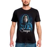 Elbenwald Harry Potter T-Shirt mit Severus Snape Motiv - Dunkles Design für Herren Damen Unisex Baumwolle Schwarz - XS