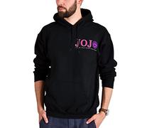 Elbenwald JoJo's Bizarre Adventure Hoodie mit Giorno und Bruno Frontprint für Herren Damen Unisex schwarz S
