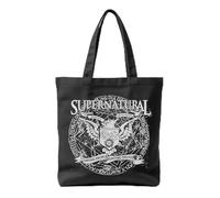 Elbenwald Jutebeutel - Motive wie Supernatural, Spider-Man, Jurassic Park & mehr 38 x 41 cm Mehrfarbig Unisex 100% Baumwolle (Supernatural)