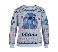 Elbenwald Lilo & Stitch - Strickpullover Stitch Ohana Damen Herren Unsiex Mehrfarbig (DE/NL/SE/PL, Alphanumerisch, XS, Regular, Regular)