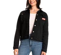 Elbenwald Marvel Jeansjacke mit The Infinity Saga Group Rückenprint Damen Herren schwarz - L