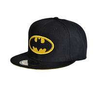 Elbenwald Snapback Cap - Verschiedene Motive wie Batman, Star Wars Druckknopfverschluss Mehrfarbig (DE/NL/SE/PL, Alphanumerisch, Einheitsgröße, Batman - Classic Logo)