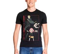 Elbenwald Spy x Family - T-Shirt In to Action Schwarz Baumwolle (DE/NL/SE/PL, Alphanumerisch, M, Regular, Regular)