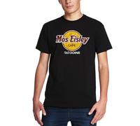 Elbenwald Star Wars - T-Shirt 4er Bundle Leia Sex Bomb, Boba Fett Hunter 1977 & mehr 100% Baumwolle Mehrfarbig (DE/NL/SE/PL, Alphanumerisch, S, Regular, Regular, Mos Eisley Cafe)