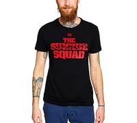 Elbenwald Suicide Squad T-Shirt Shot Logo Motiv DC Comics Damen Herren Baumwolle schwarz - XXL