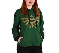 Elbenwald The Legend of Zelda - Hoodie Masteschwert im Wald und Symbole in Schwarz & Grün Unisex (DE/NL/SE/PL, Alphanumerisch, L, Regular, Regular, Symbole)