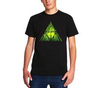 Elbenwald The Legend of Zelda - T-Shirt Masterschwert im Wald & Iconic Logo Design in Beige und Schwarz Baumwolle Unisex (DE/NL/SE/PL, Alphanumerisch, XL, Regular, Regular, Masterschwert im Wald)