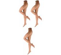 ELBEO Damen Strumpfhose Tanzstrumpfhose, 3 Stück 70 Den, Braun (Skin 4008), 40-42