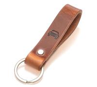 ELBERCRAFT® Schlüsselanhänger Leder Auto - Autoschlüsselanhänger Geschenk für Autoliebhaber, Autofans & Männer | Echtleder braun, pflanzlich gegerbt, Made in Germany