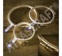 Elbesee Stickrahmen aus Holz Set 4 in, 5 in & 6 in (10 cm, 12,5 & 15 cm) von atlascraft