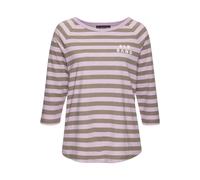 ELBSAND 3/4-Arm-Shirt Damen flieder-taupe gestreift Gr.XL
