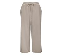 7/8-Hose ELBSAND "Sanna", Damen, Gr. XL (42), N-Gr, grau (taupe), Sweatware, Obermaterial: 95% Baumwolle, 5% Elasthan, unifarben, figurumspielend knöchelfrei, Hosen 7/8-Hose, aus Sweatware mit weitem
