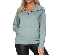 Elbsand Airin Damen Sweatjacke, Dickes Sweatshirt mit Kapuze und Zip Verschluss, locker geschnitten
